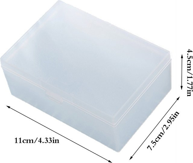Transparente Mini-Kunststoffbox zur Aufbewahrung und Verpackung als staubdichte Schmucketui-Box - Bild 1