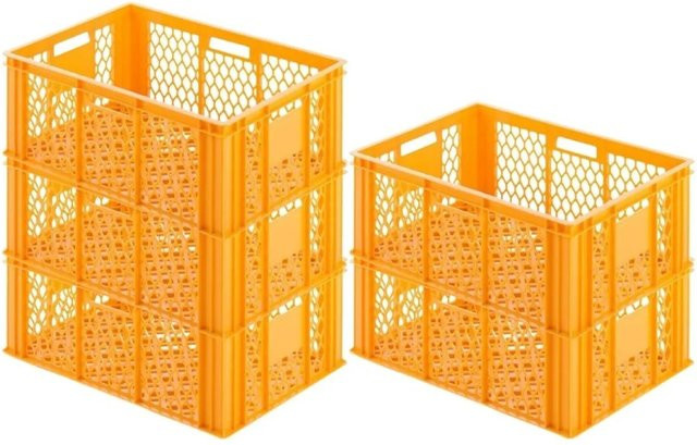 CHEFGASTRO SparSet 5x Eurobehälter Bäcker- und Konditorenkasten, Gelb-Orange, H x B x T: 25 x 40 x 60 cm - Bild 1