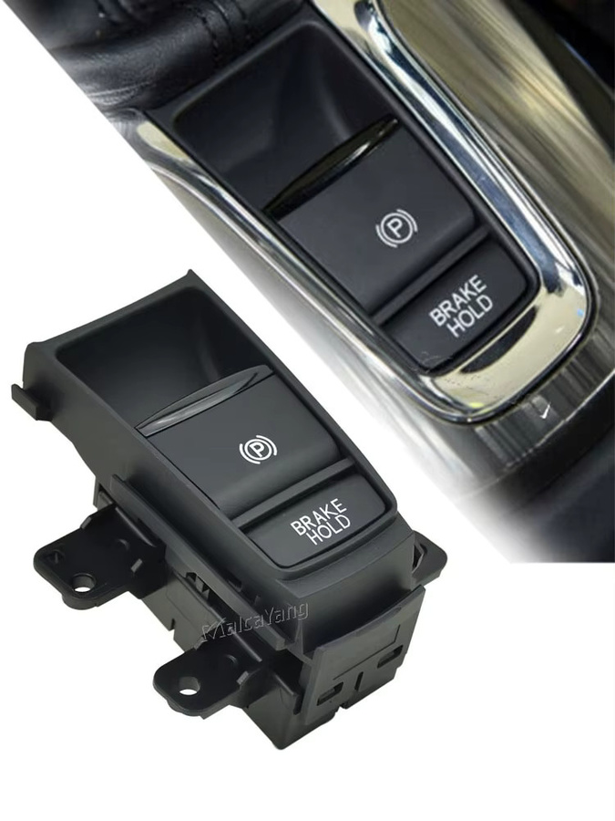 Malcayang Elektronischer Handbremsknopf Parkbremsenschalter in Schwarz für XR-V 2015-2020 und HR-V 2016-2019, Teilenummer 35355-T7A-J01 - Bild 4