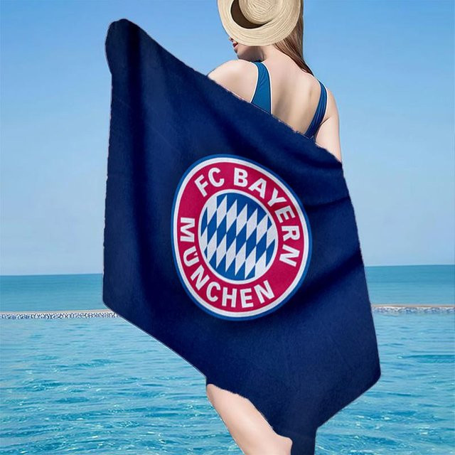 Strandtuch Bayern München Logo Design von Celest Bazaar B, Blau, B: 70 cm, L: 140 cm - Bild 1