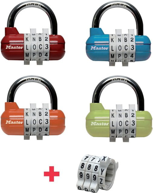 Master Lock Pro Sport 1534EURD Zahlenschloss mit Kombination in Multicolor - Bild 1