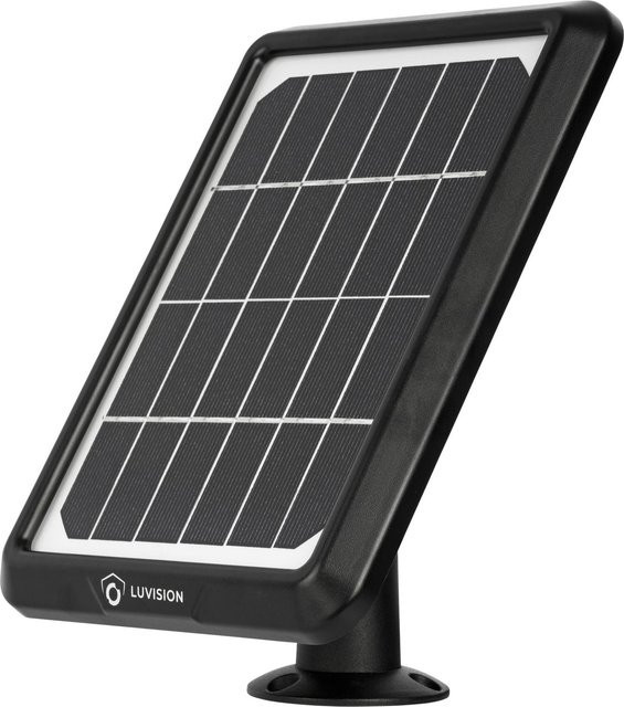 LUVISION Solarpanel Solarkollektor für Akku Überwachungskameras in Schwarz - Bild 1