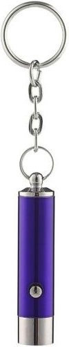 UV-Taschenlampe Schlüsselanhänger, Metall, Schwarz, Violett, Unisex - Bild 1