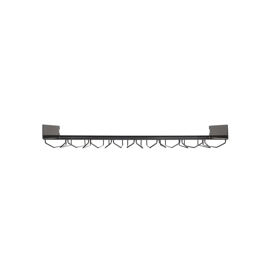 House Doctor Wandregal Fari Weinglasregal aus Metall in Schwarz B: 30,8 cm, H: 11,0 cm, T: 84,8 cm - Bild 1