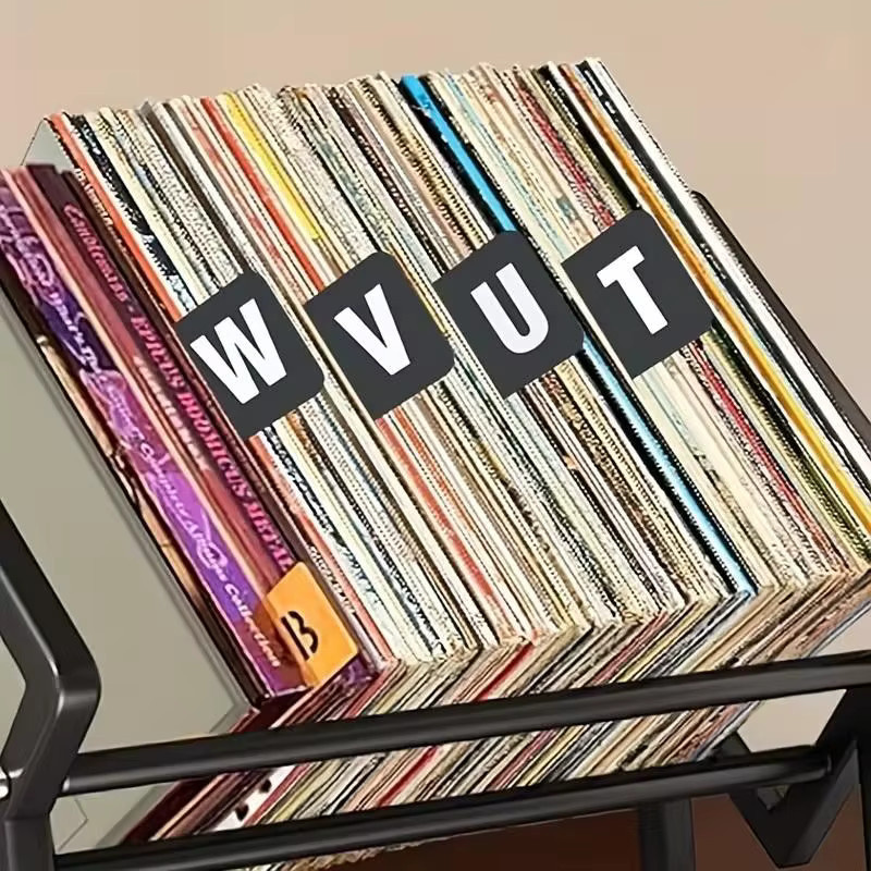 26 Stück Kunststoff-Buchstaben-Etikettenteiler A-Z in Schwarz für CD DVD und Schallplatten-Organizer zur Aufbewahrung von Musikalben im Home Office - Bild 4
