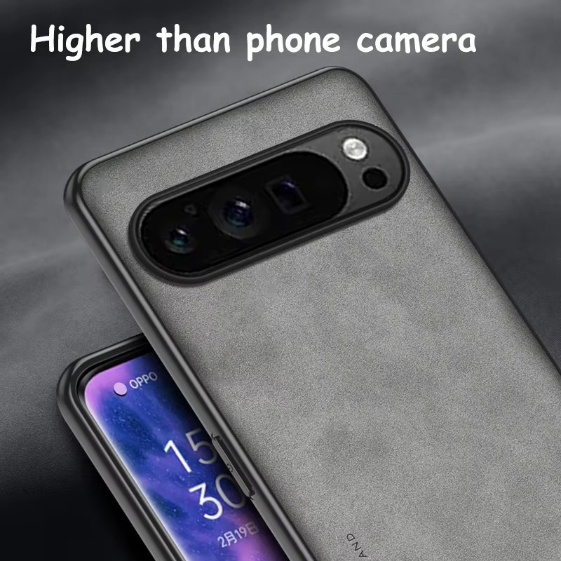 Stoßfeste PU-Lederhülle für Google Pixel 10 9A XL 9 8 7 Pro 8A 7A 6A 6 in Blau mit matter Anti-Fingerabdruck-Schutzfunktion - Bild 2