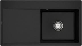 Villeroy & Boch Spüle Subway Style 50 Flat bündig in Schwarz aus Keramik mit CeramicPlus Beschichtung - Bild 1