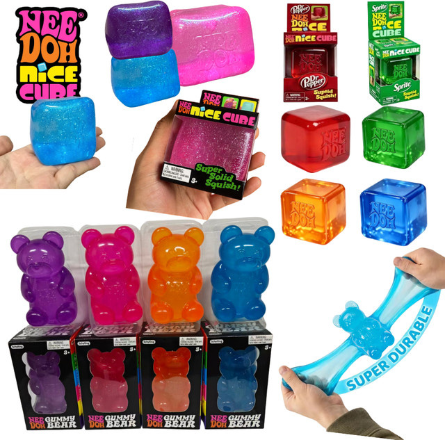 Schylling Nice Cube & Maltose Bear, Sensorisches Fidget-Spielzeug - Bild 1