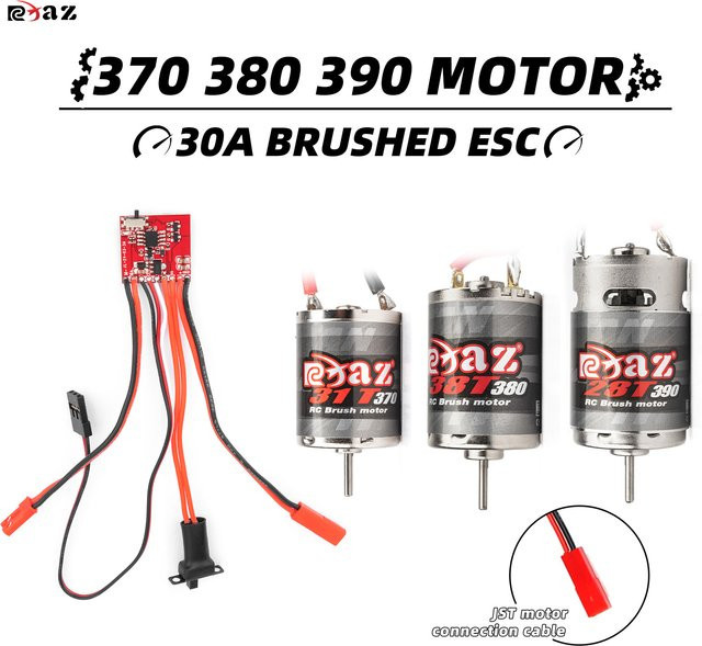 370 380 390 Bürstenmotor Gleichstrommotor 30A KIT, Zubehör, Metall, Schwarz - Bild 1
