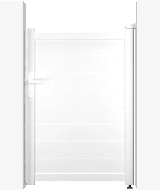 Casanoov Gartentür Eiger aus Aluminium in Weiß, B: 100 cm, H: 140 cm - Bild 1