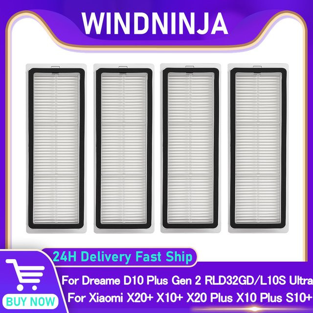 HEPA-Filter für Dreame D10 Plus Gen 2, L10S Ultra, Xiaomi X10+, X20+ und Mop 2 Ultra Staubsauger in Weiß - Bild 1