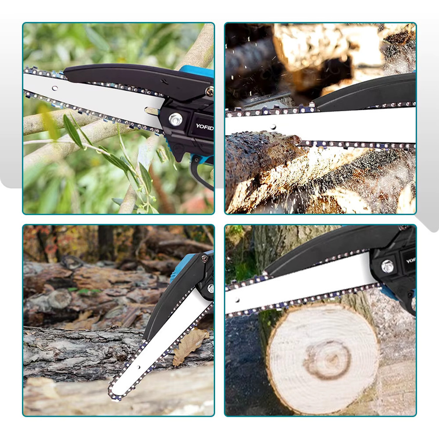 YOFIDRA Bürstenlose Akku-Kettensäge und Astsäge für Makita 18 V Akku, 20,3 cm - Bild 5