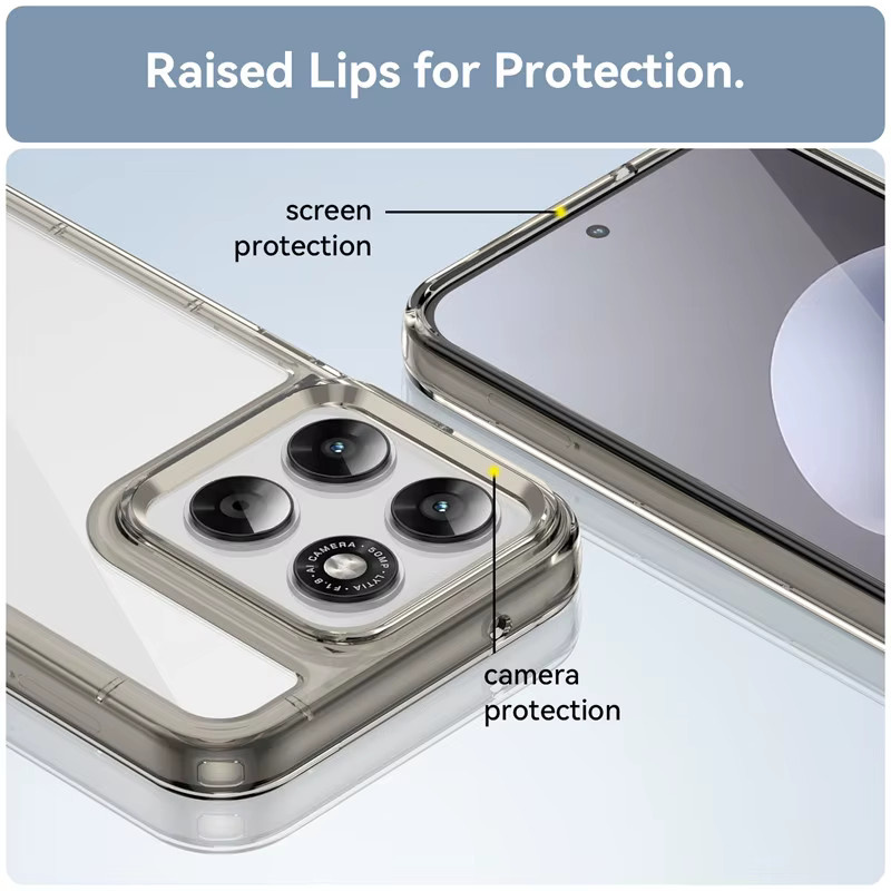Transparente PC+TPU Schutzhülle für Motorola Moto G-Serie und Edge 70 Ultra Fusion Anti-Drop Handyhülle - Bild 5