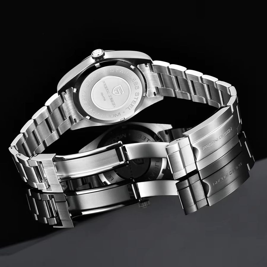 PAGANI DESIGN Armbanduhr, Automatik, Edelstahl, Blau, Herren - Bild 2