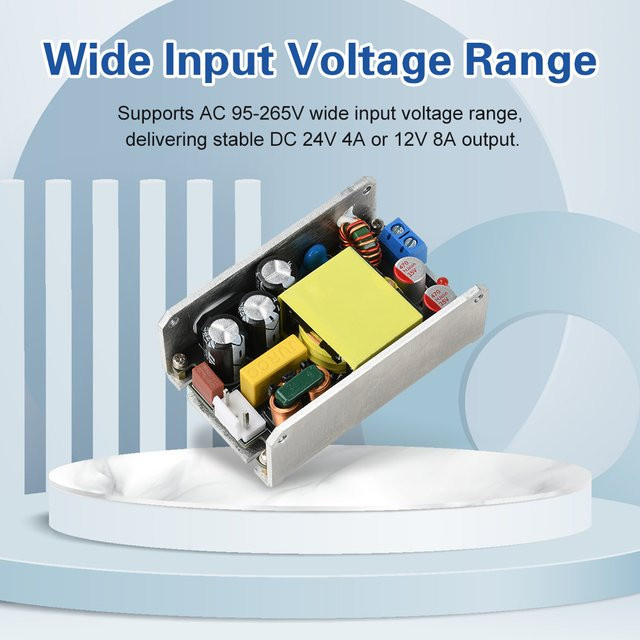 Aideepen Galliumnitrid Schaltnetzteilplatine AC zu DC 100W Buck Converter Modul, 12V 6A / 24V 4A, Multicolor - Bild 1