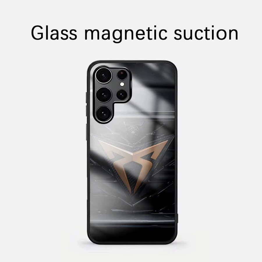 Magnetische Glas Handyhülle für Samsung Galaxy S26 S25 S24 S23 S22 S21 S20 Plus Ultra Note20 in Schwarz - Bild 2