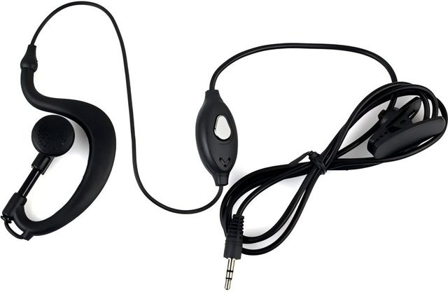 ABBREE 992 Kopfhörer mit PTT Mikrofon Headset in Schwarz für Retevis RT388 RT628 RT31 Zweiwegradio - Bild 1