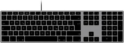 Matias Wired USB-C Keyboard für Mac, Space Gray, QWERTZ Deutsch, Scissor-Switch-Technologie - Bild 1