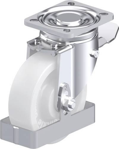 Blickle Stahlblech-Lenkrolle LH-SPO 125G-1-ST-FS in Silber, Rad-Durchmesser: 125 mm, Tragfähigkeit: 700 kg - Bild 1