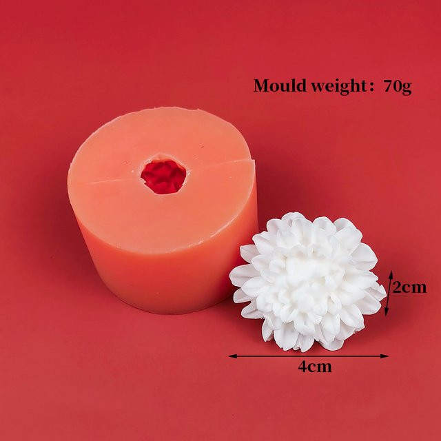 Silikonform für DIY Blumen Dekorationen wie Chrysanthemen Orchideen und Kosmos zur Herstellung von Seifen und Kerzen von PRZY - Bild 1