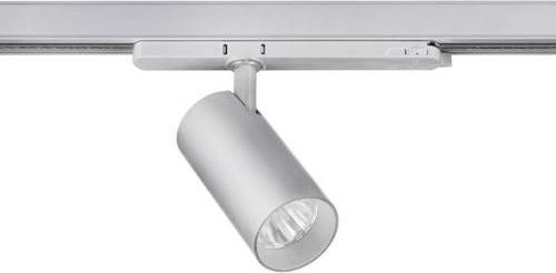 Brumberg Hochvolt-Schienensystem-Leuchte Silber, rund, verstellbar, IP20 - Bild 1