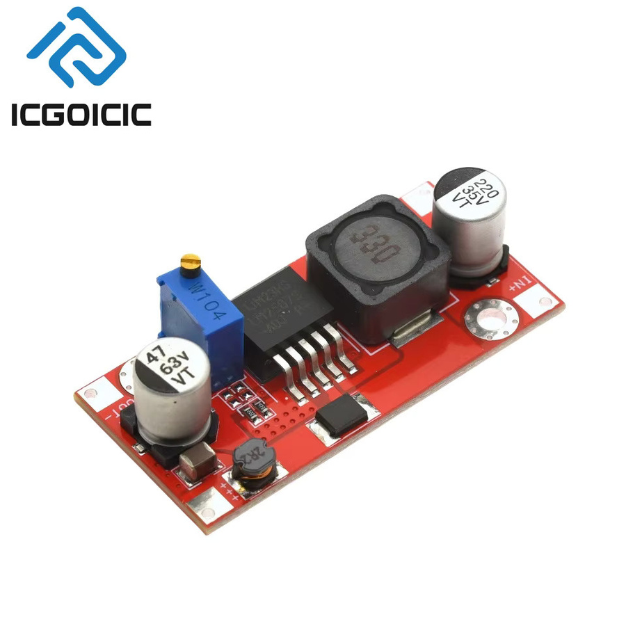LM2587 DC-DC-Aufwärtswandlermodul Step-Up Konverter, einstellbarer Ausgang 5–40 V, 3 A, Eingang 4–34 V, Farbe: Rot - Bild 2