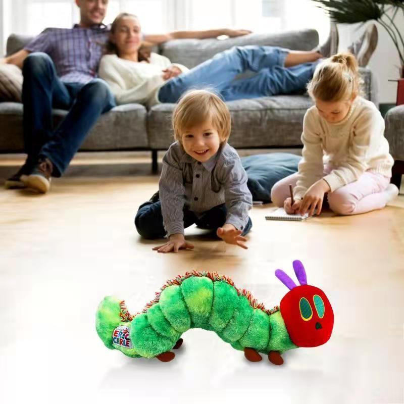 CrimsonCraft Buntes Raupen Plüschtier, mit weichem Nackenkissen, ab 0 Jahre - Bild 4