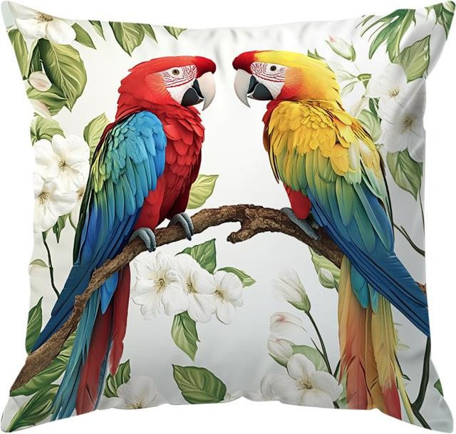 Dekorativer Papageien Kissenbezug von JMG Clothing aus Polyester, Mehrfarbig, B/H: 45 x 45 cm - Bild 1