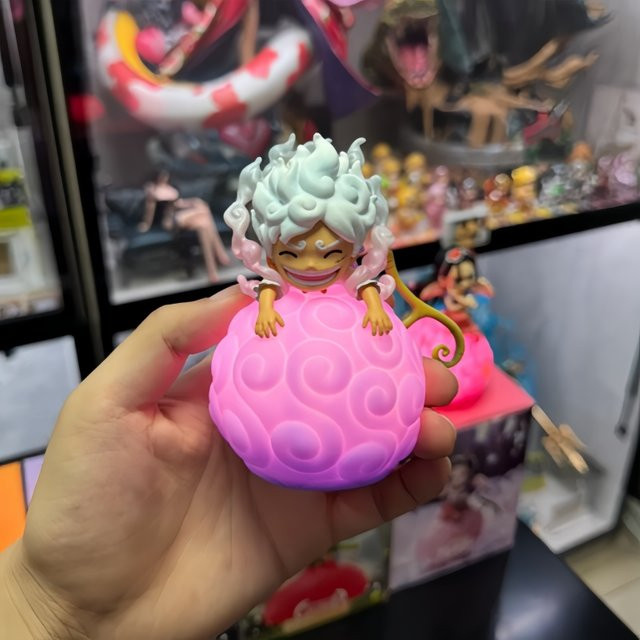 Bandai One Piece Devil Fruit Gear5 Nika Ruffy, Sprachgesteuertes Nachtlicht Figur, Modell Display Spielzeug - Bild 1