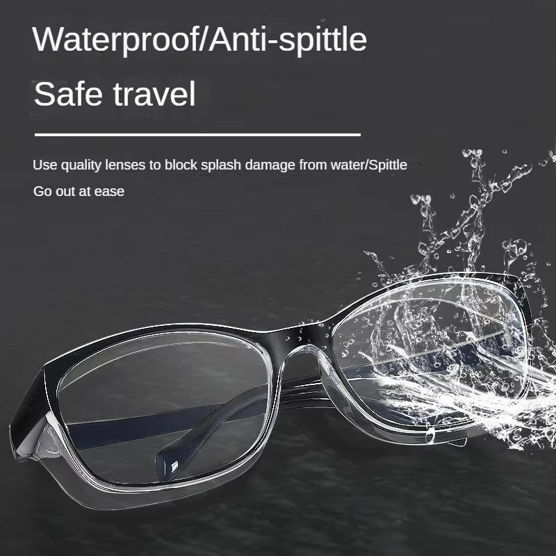 3er-Set Arbeitsschutzbrille transparent gegen Spritzer, Wind und Staub mit optischem Rahmen - Bild 2