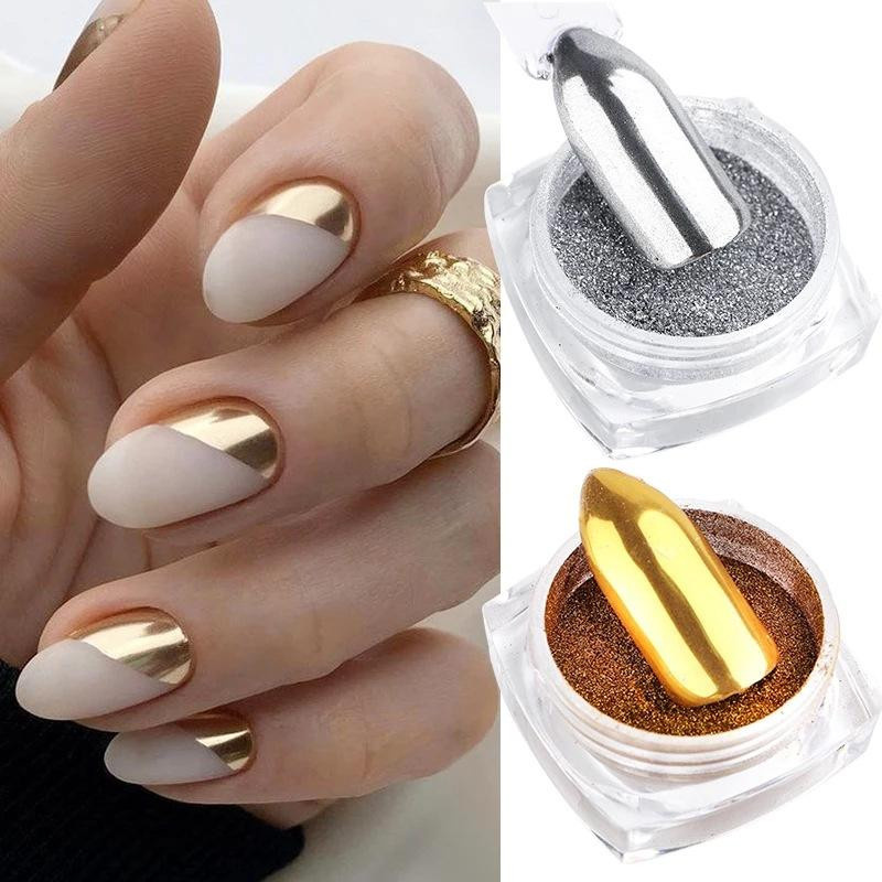 Full Beauty Nagelspiegel-Glitzerpulver, 0,5 g, Unisex, Glänzend - Bild 2