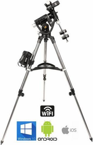 Explore Scientific 0456100 iEXOS-100 PMC-8 Goto Montierung mit Stativ in Schwarz mit Wi-Fi - Bild 1