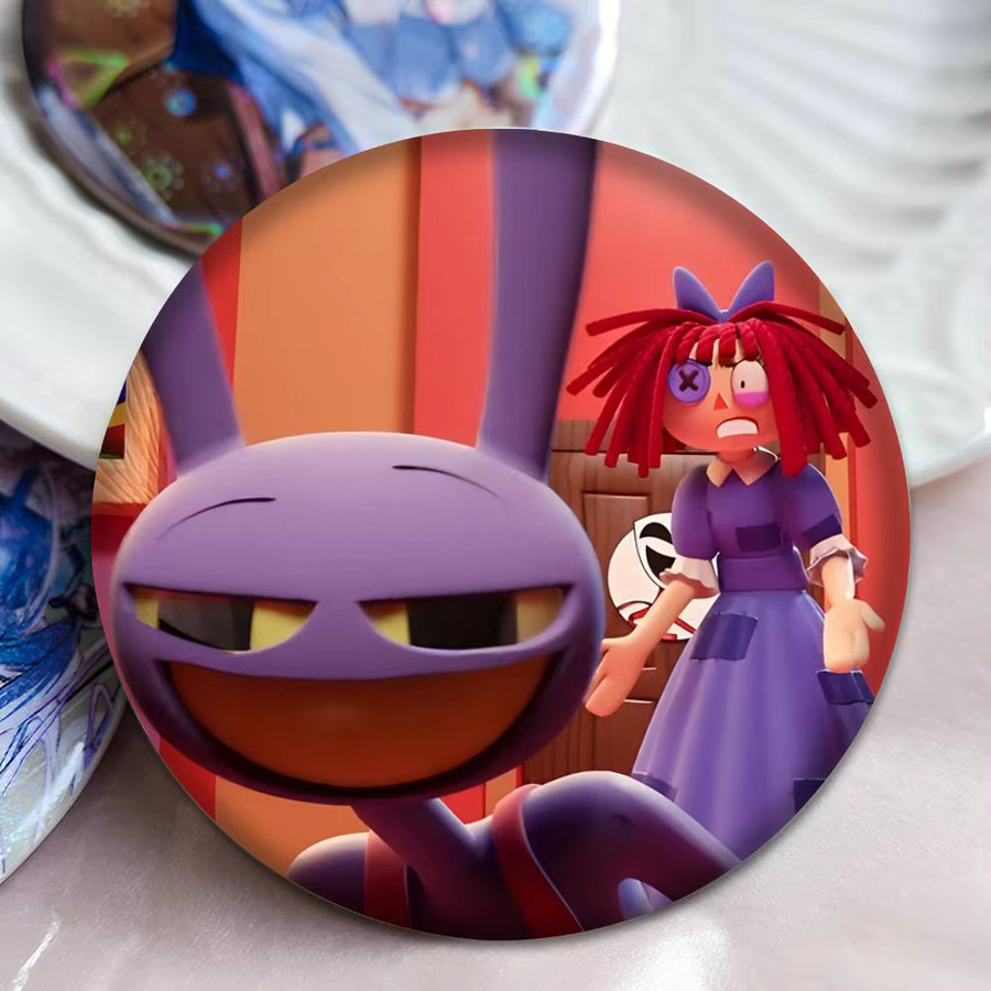 Broschen Manga-Icons, runde Cartoon-Broschen - Bild 4