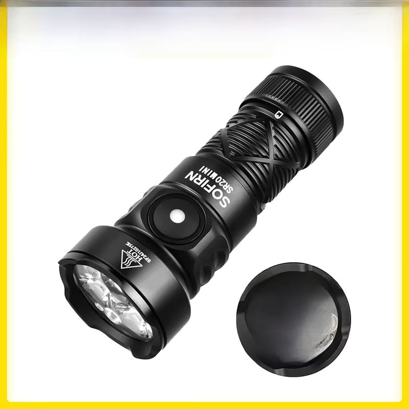 Sofirn SR20 MINI LED Taschenlampe mit 1200 lm, weißem und rotem Licht, IP68 wasserdicht, für Camping, Jagd und Notfälle - Bild 7