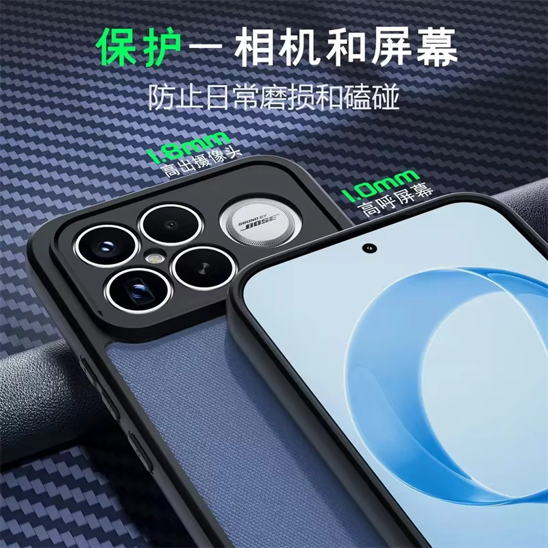 Magnetische Xiaomi Poco F8 Ultra F8 Pro F7 5G Schutzhülle mit 360 Grad drehbarem Metall-Halterring in Transparent und Matt - Bild 2