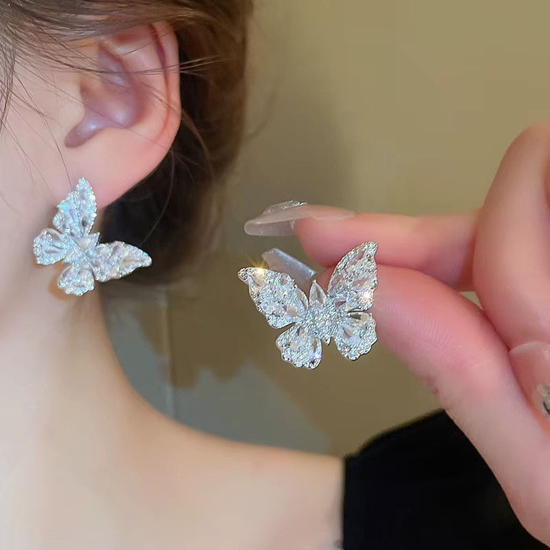 Kaitin Ohrringe Schmetterling, Zirkon, Damen - Bild 4