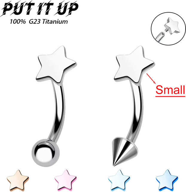 PUTITUP Ohrstecker Titan, Silber, Unisex - Bild 1