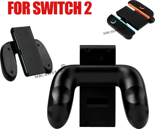 MBCHIPSTAR Joy-con Lade Grip Halterung für Nintendo Switch, Tragbarer Controller Grip mit Dual-Ladefunktion, Schwarz - Bild 1