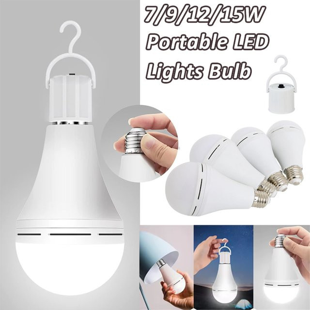 LINYILIGHT Wiederaufladbare LED Camping Laterne, Dimmbare Wasserdichte Outdoor Zelt Lampe mit Haken, Weiß - Bild 1