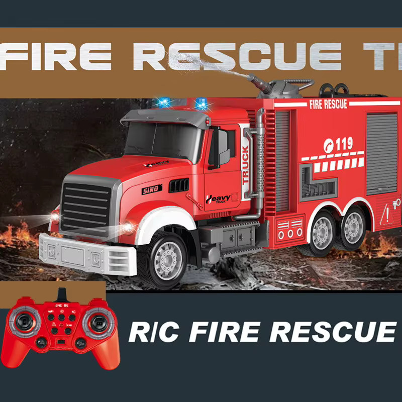 KidGift Feuerwehrauto, RC Fahrzeug, 1:12, mit Wasserspray - Bild 2