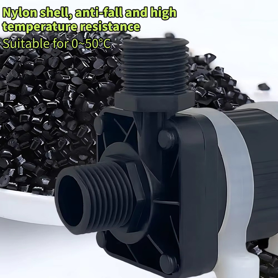 xmshxltd Wasserpumpe mit leisem bürstenlosem Motor für Warmwasserbereiter und Dusch-Booster, DC12/24V, IPX8 Schutz, maximale Förderhöhe 6 m - Bild 3