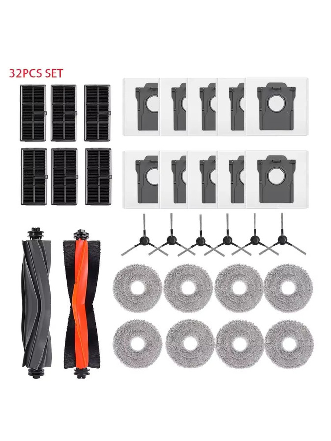 Dreame Ersatzteil-Set für Staubsauger mit Staubbeuteln, Hauptwalzenbürsten und Filtern, Farbe: Schwarz, passend für Dream X30 Ultra, Mova E30 Ultra, L10s Pro Ultra, Heat und L10s Ultra Gen 2 - Bild 3