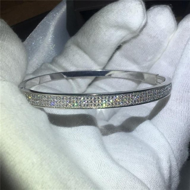YIRAN Jewelry Armreif 925 Silber, Zirkonia, Damen - Bild 1