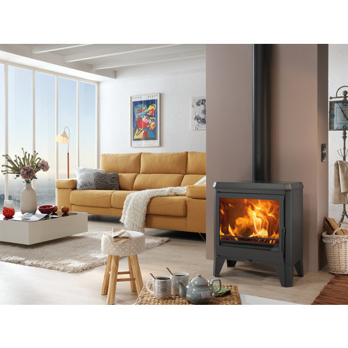 PANADERO Kaminofen Chambery in Schwarz-Metallic, B/T/H: 63 x 39 x 75 cm - Bild 2