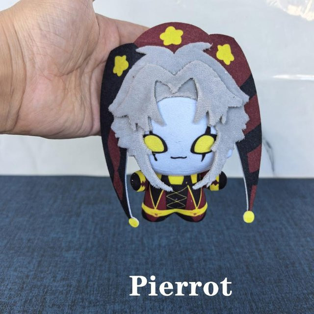 Yiran toy Pierrot Harlekin Hofnarr Plüschtier, Schlüsselanhänger, 12cm - Bild 1
