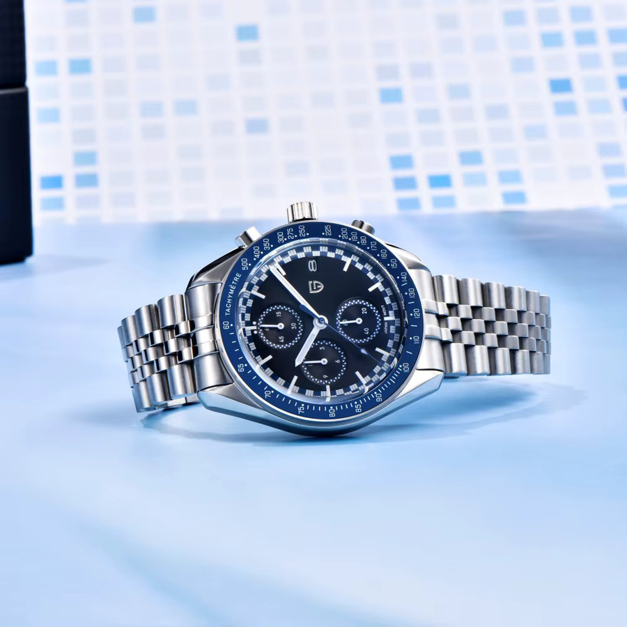 PAGANI DESIGN Chronograph, Edelstahl, Quarz, Grün, Herren - Bild 3