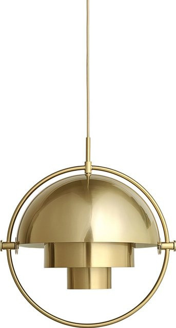 Gubi Multi Lite Hängeleuchte aus Metall mit E27 Fassung in Silber oder Gold/Messing - Bild 1