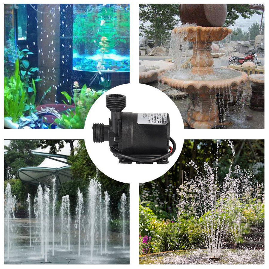 HILIFE Tauchwasserpumpe mit bürstenlosem Motor DC 12V, ultra-leise, 800L/H, für Garten, Brunnen und Kühlsysteme - Bild 2