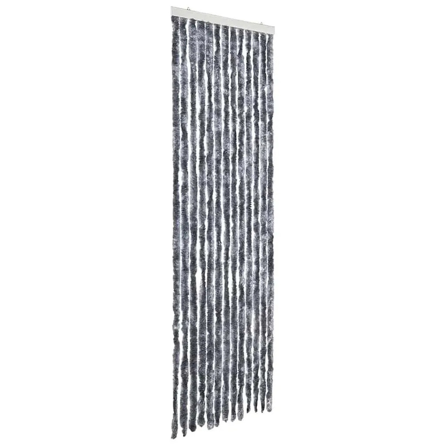 vidaXL Insektenschutz-Vorhang aus Chenille in Silber, B: 56 cm, H: 200 cm - Bild 2