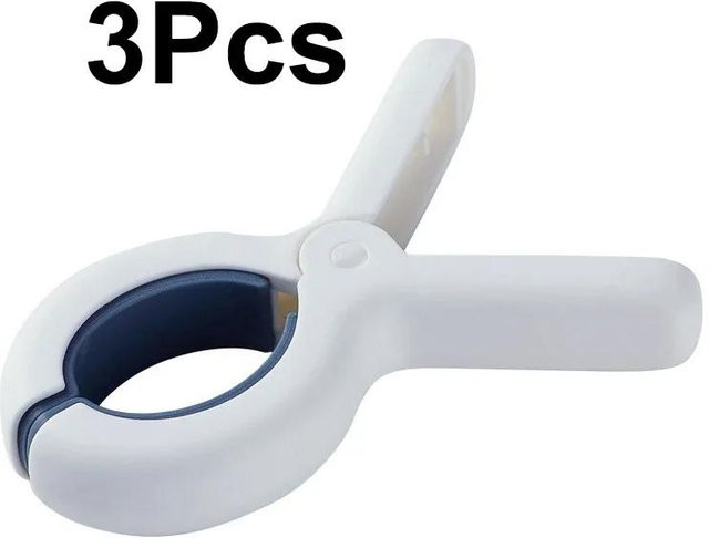 Strapazierfähige große Wäscheklammern mit Gummidichtung von Yiran Furniture in Weiß - Bild 1